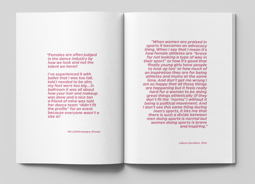 Milestones publication spread featuring participant quotations