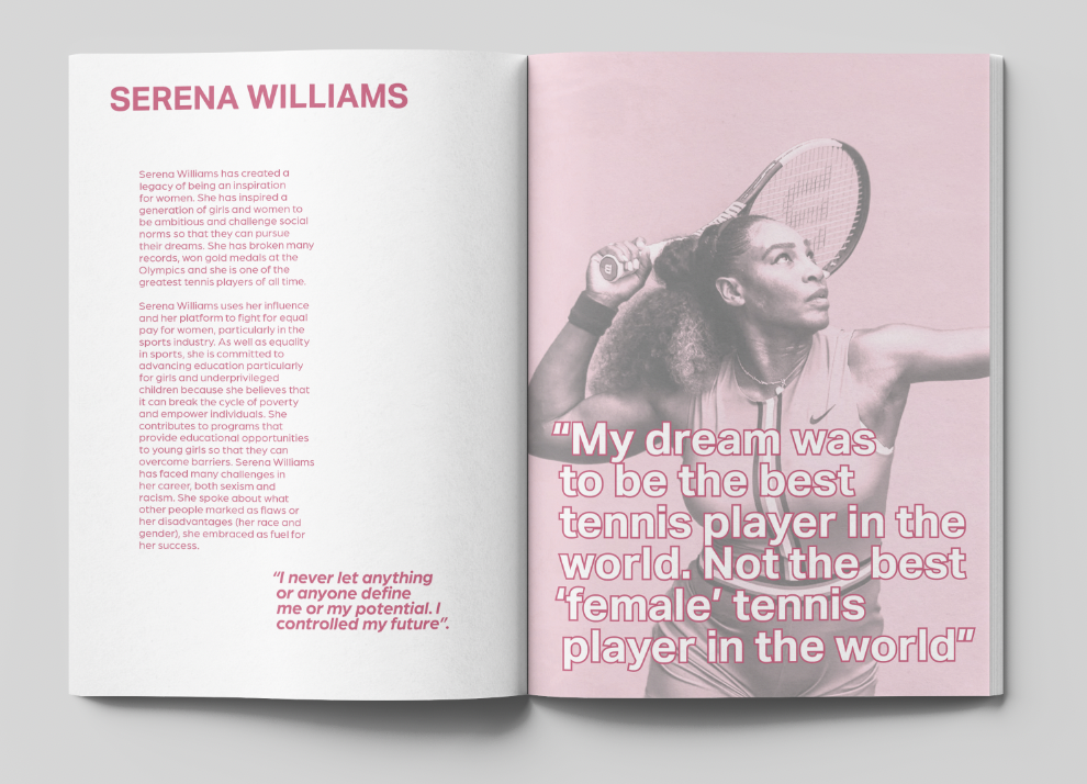 Editorial profile of tennis player Serena Williams