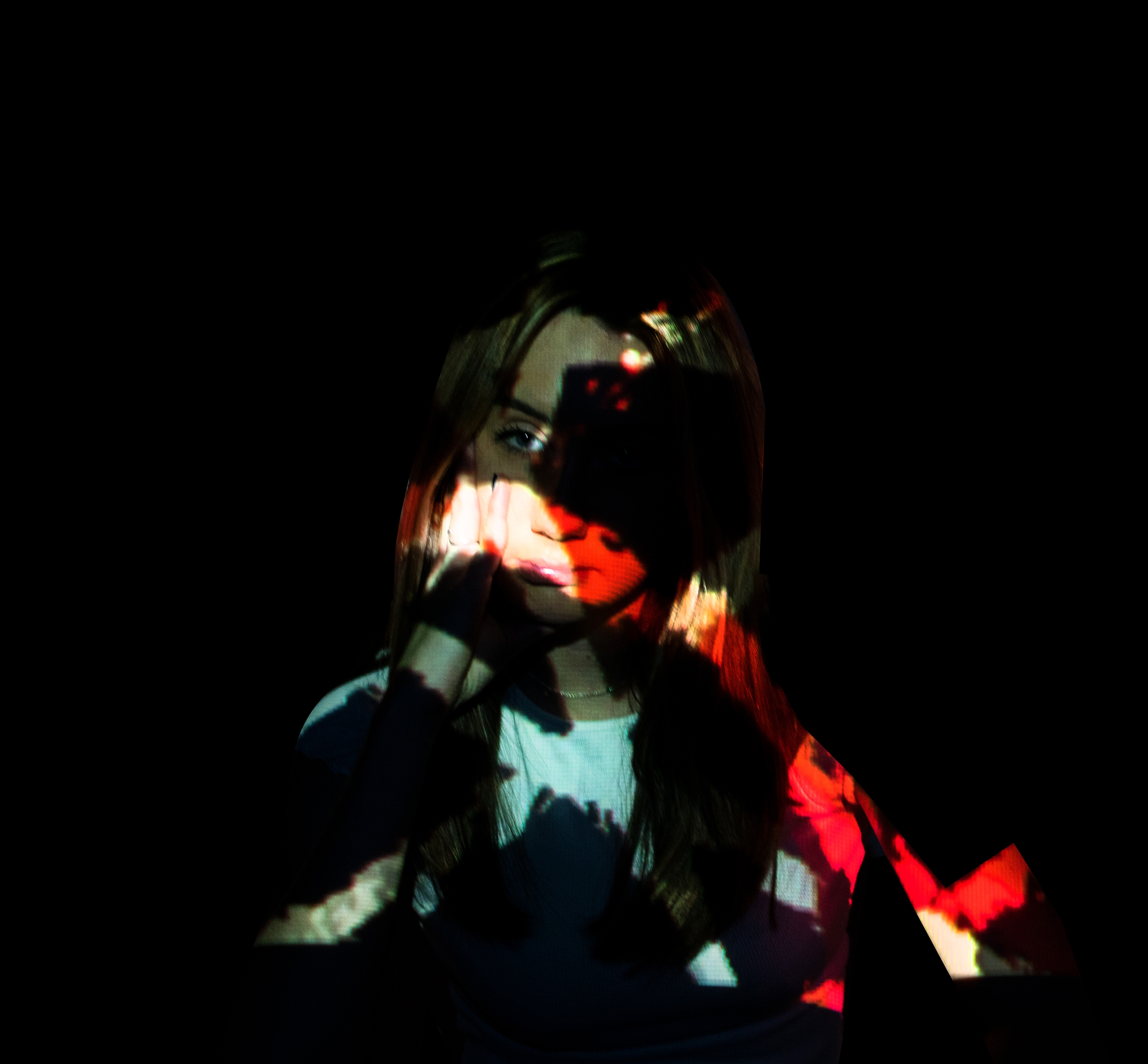 Experimental projected portrait 10