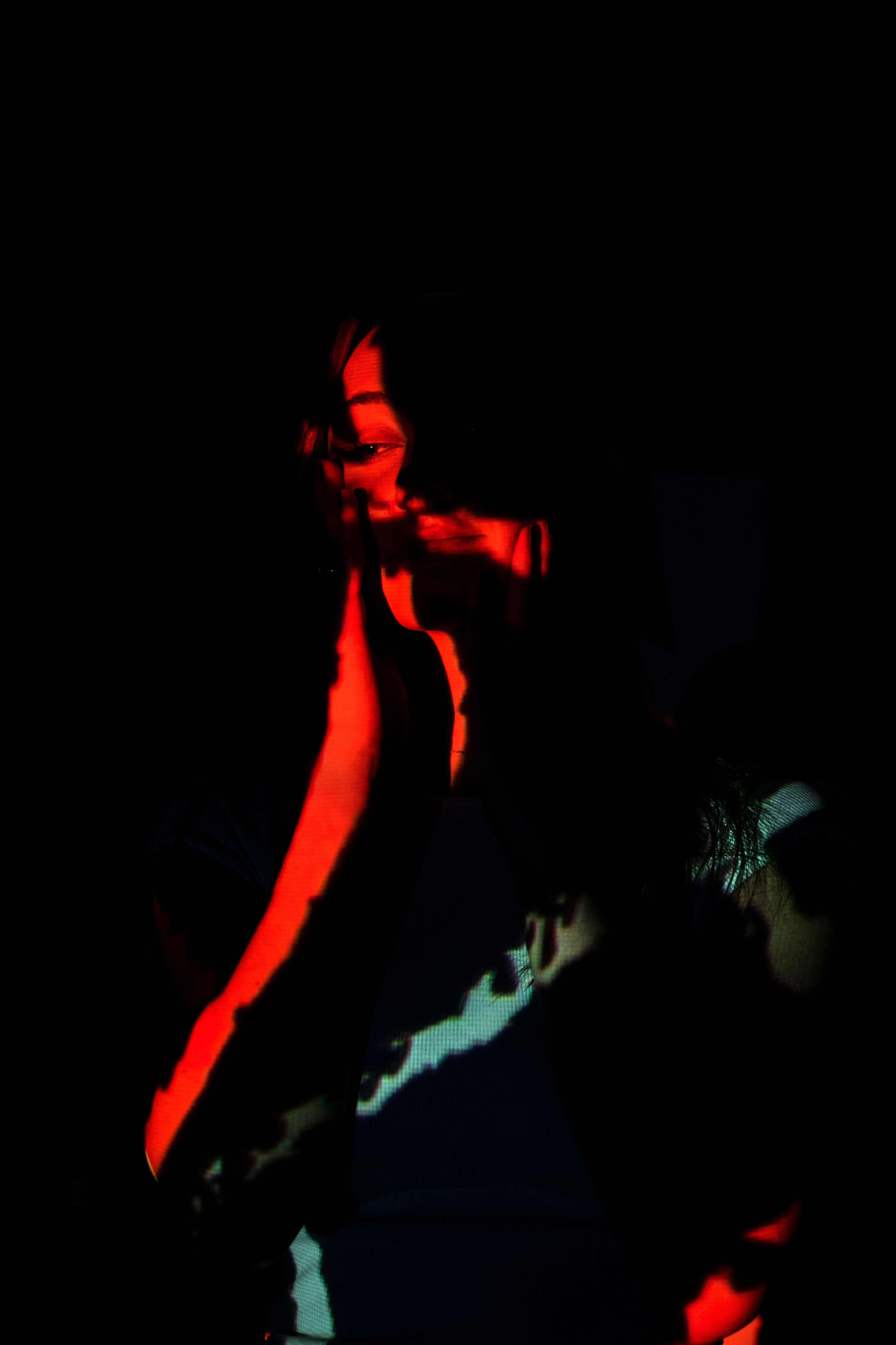 Experimental projected portrait 11