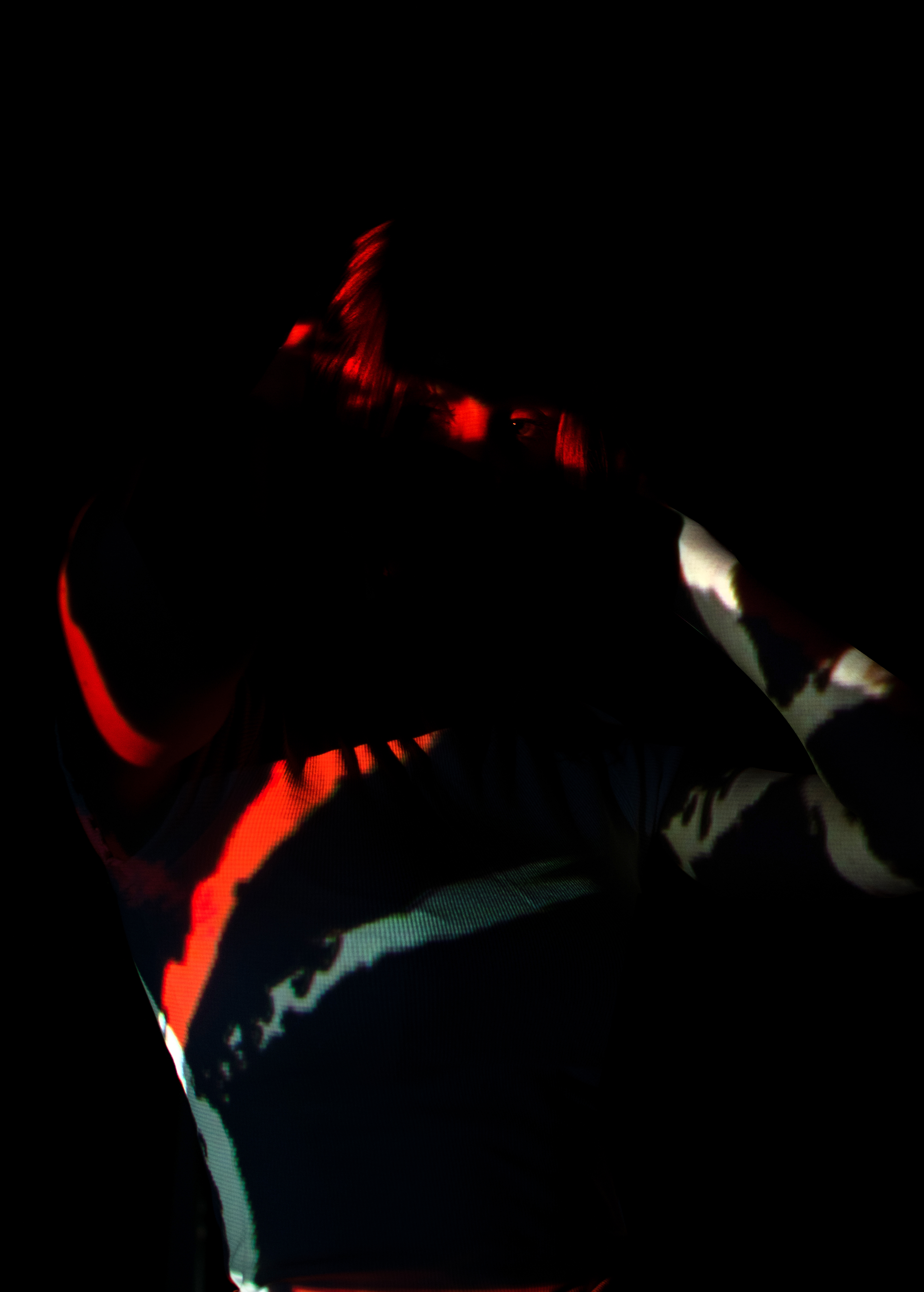Experimental projected portrait 12