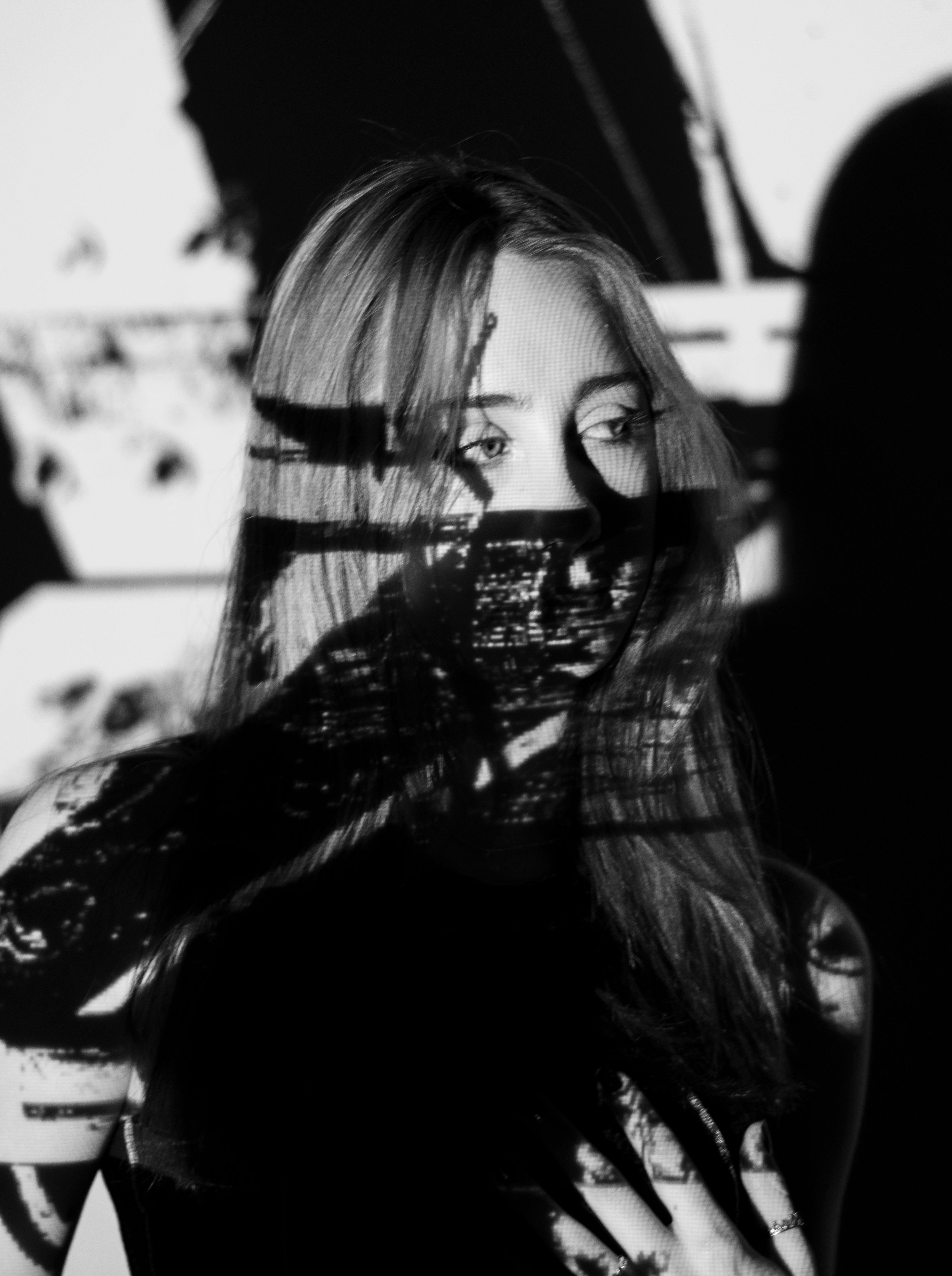 Experimental projected portrait 13