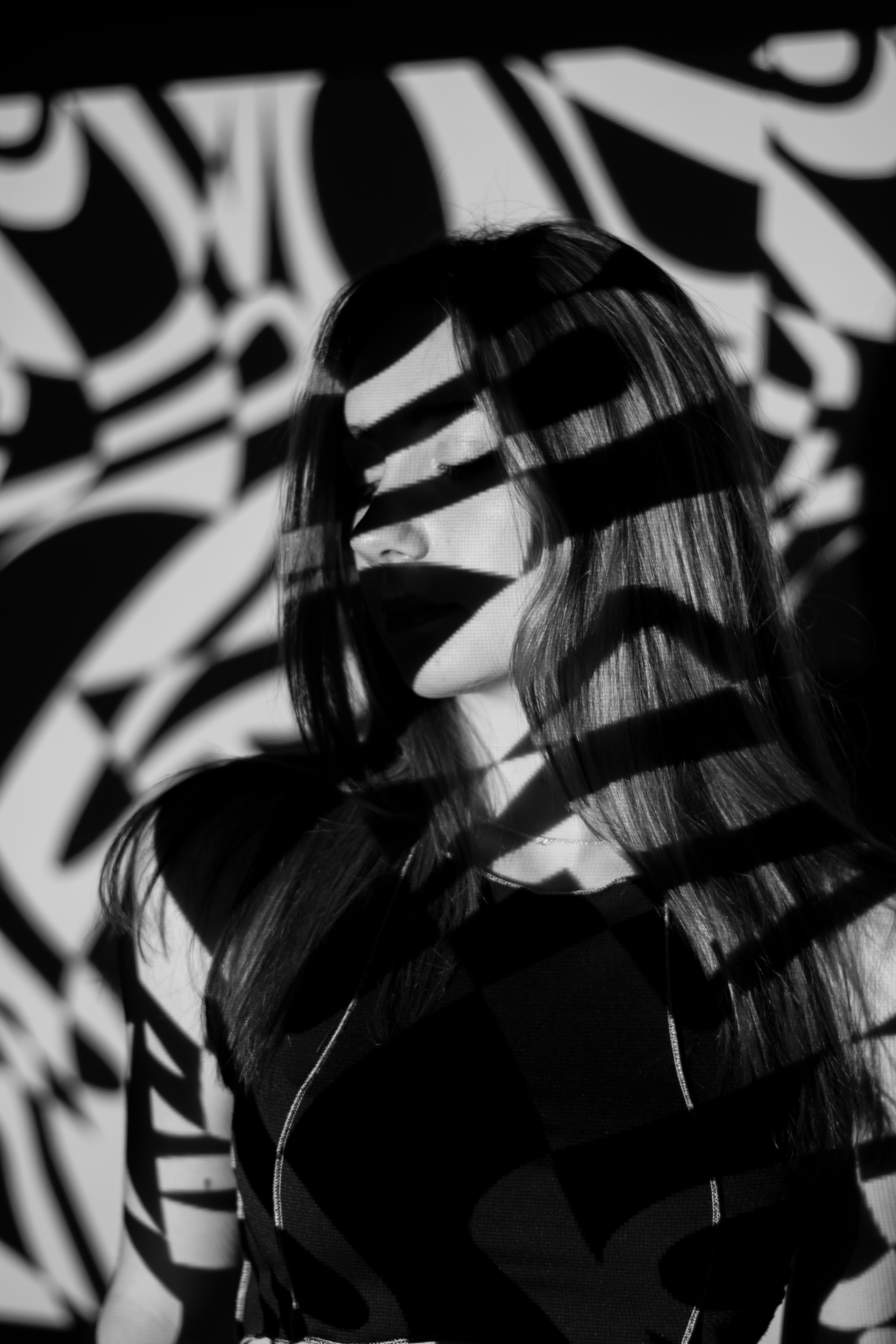 Experimental projected portrait 14