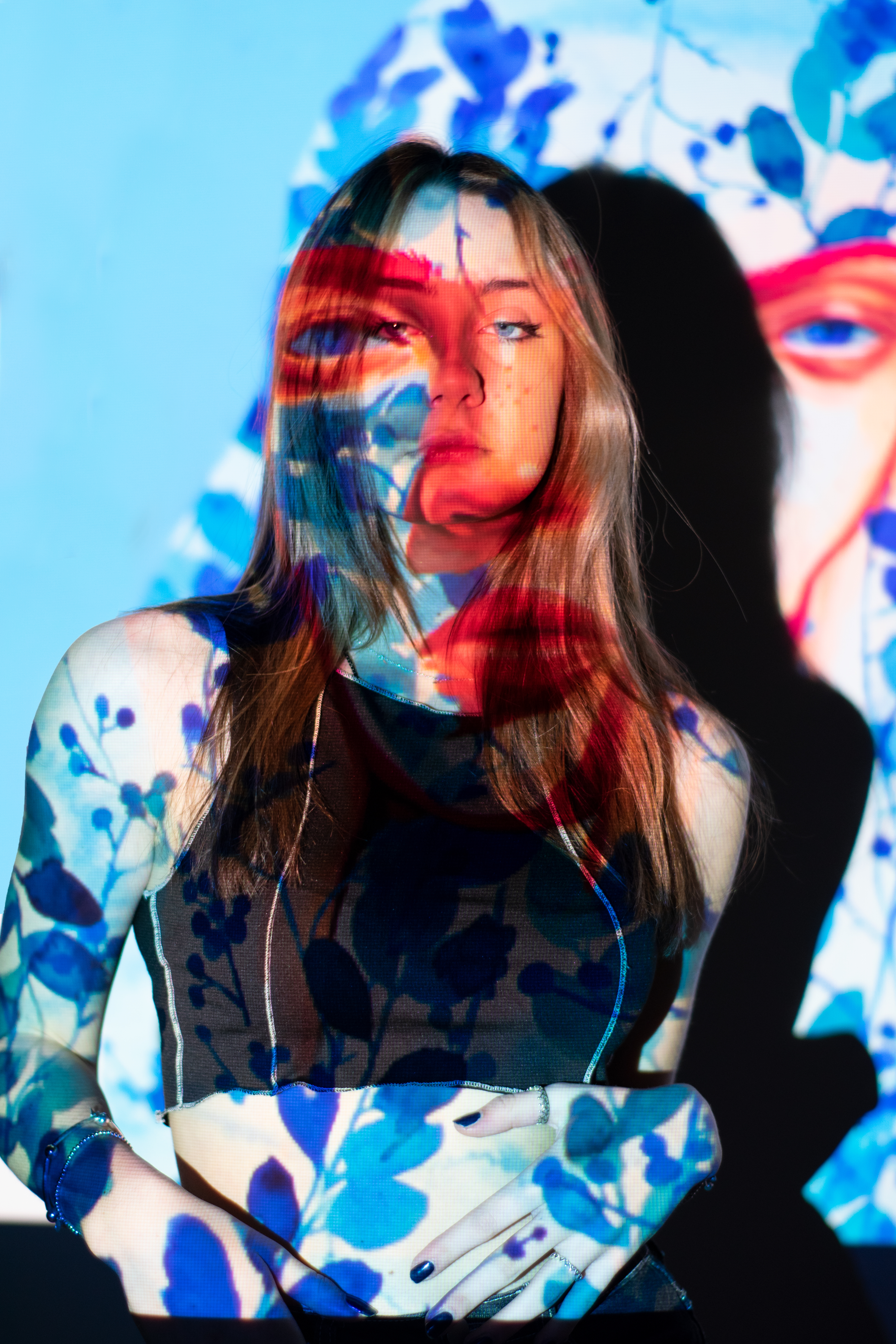 Experimental projected portrait 17