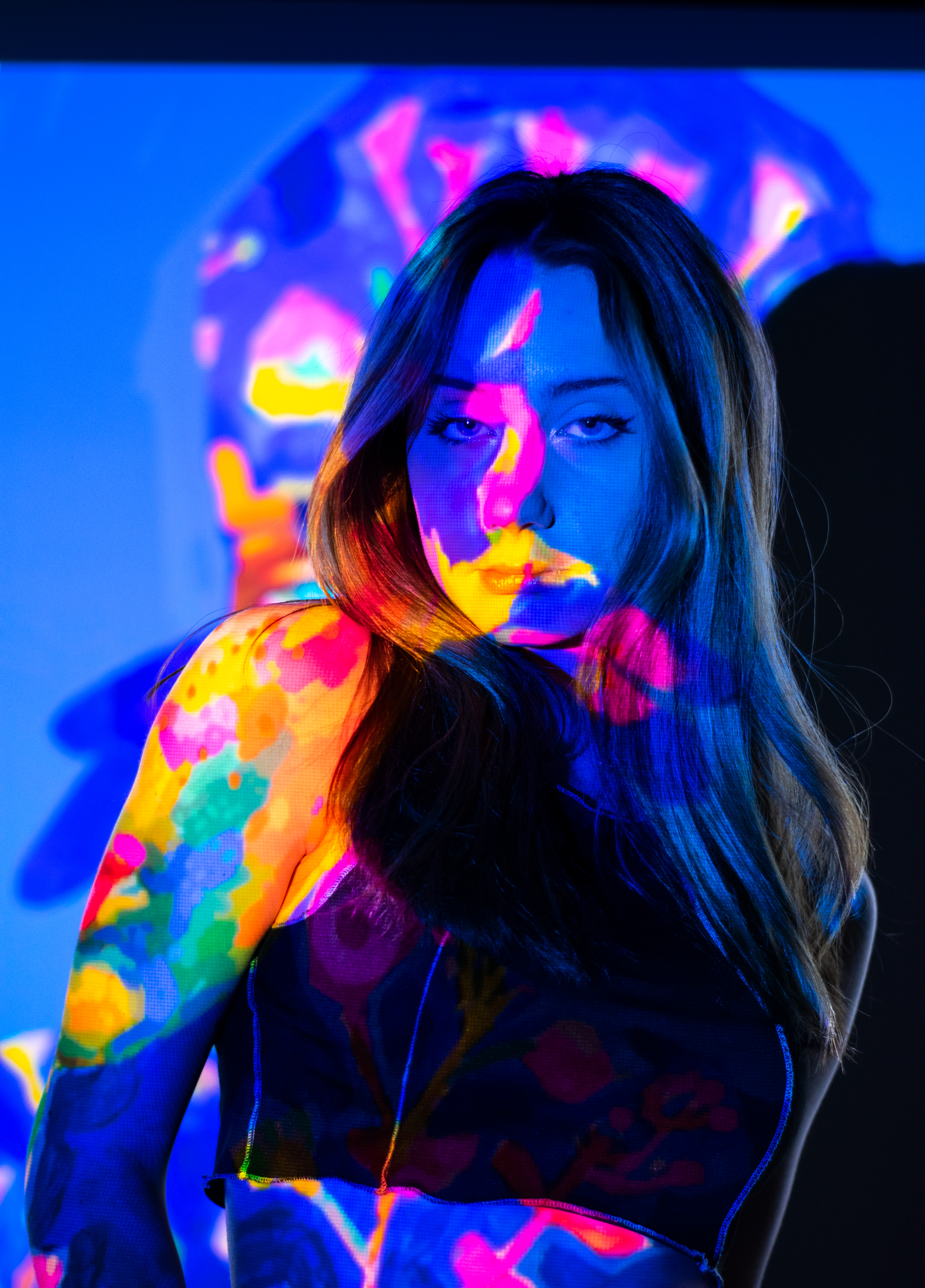 Experimental projected portrait 18