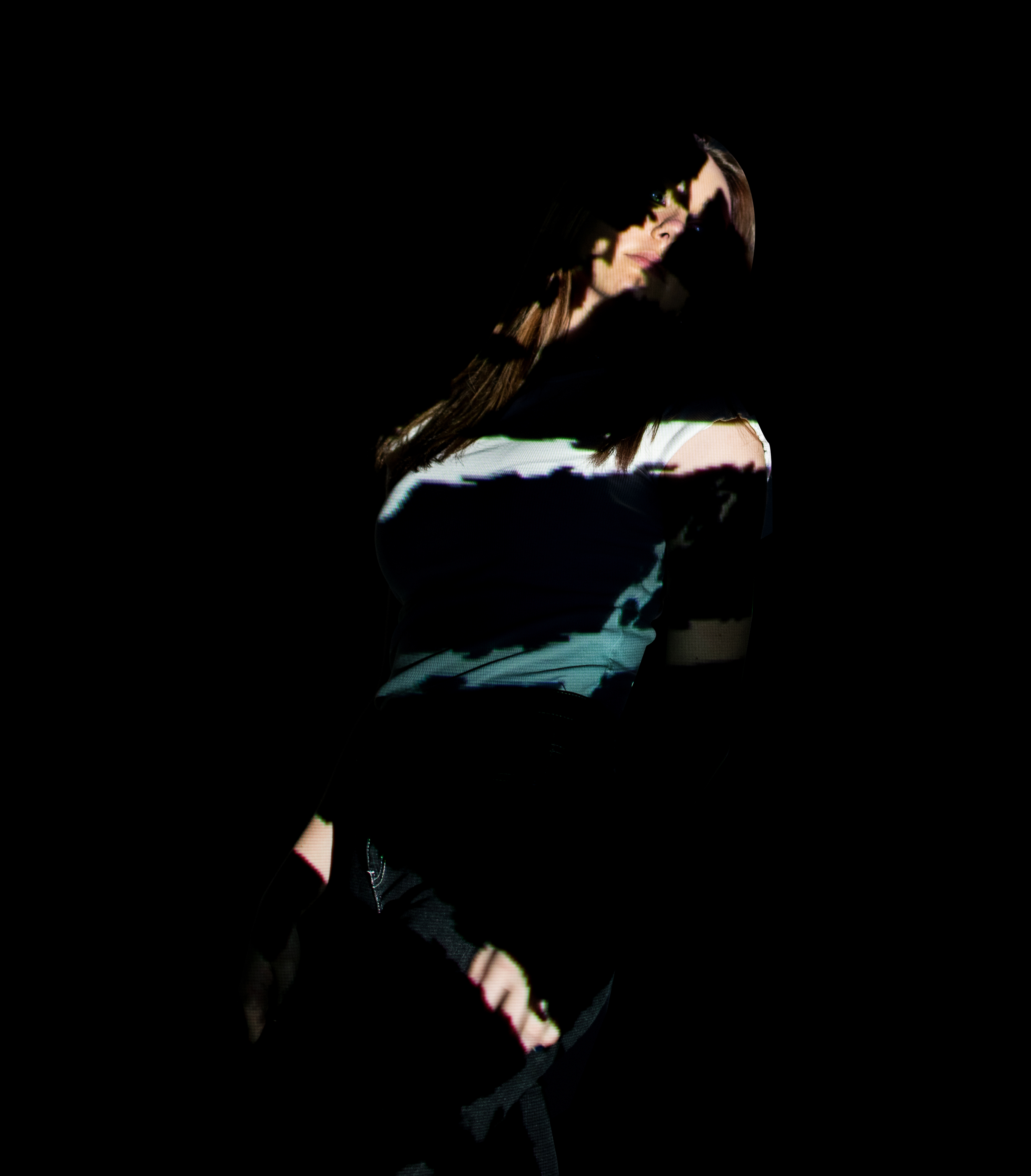 Experimental projected portrait 2