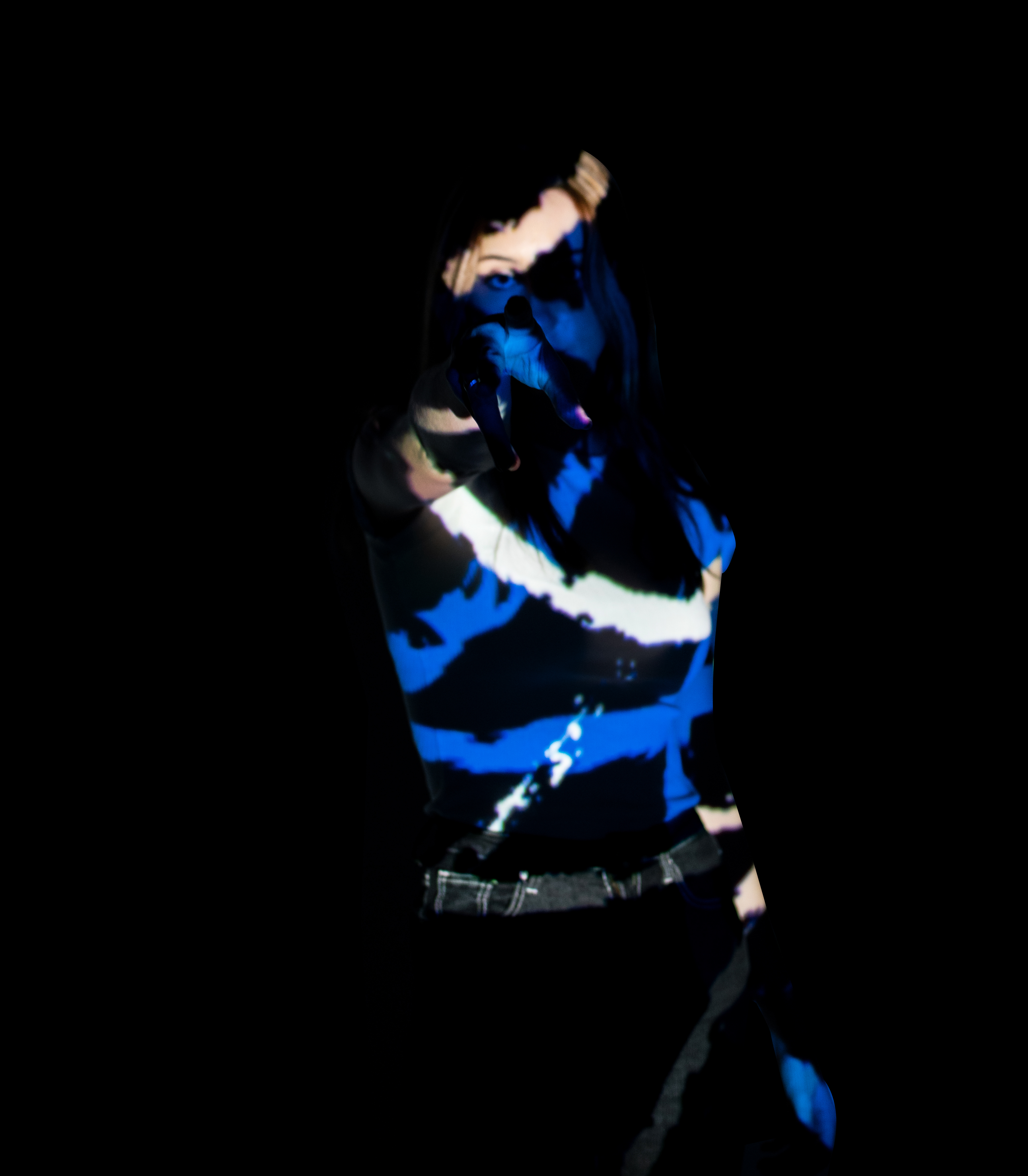 Experimental projected portrait 7