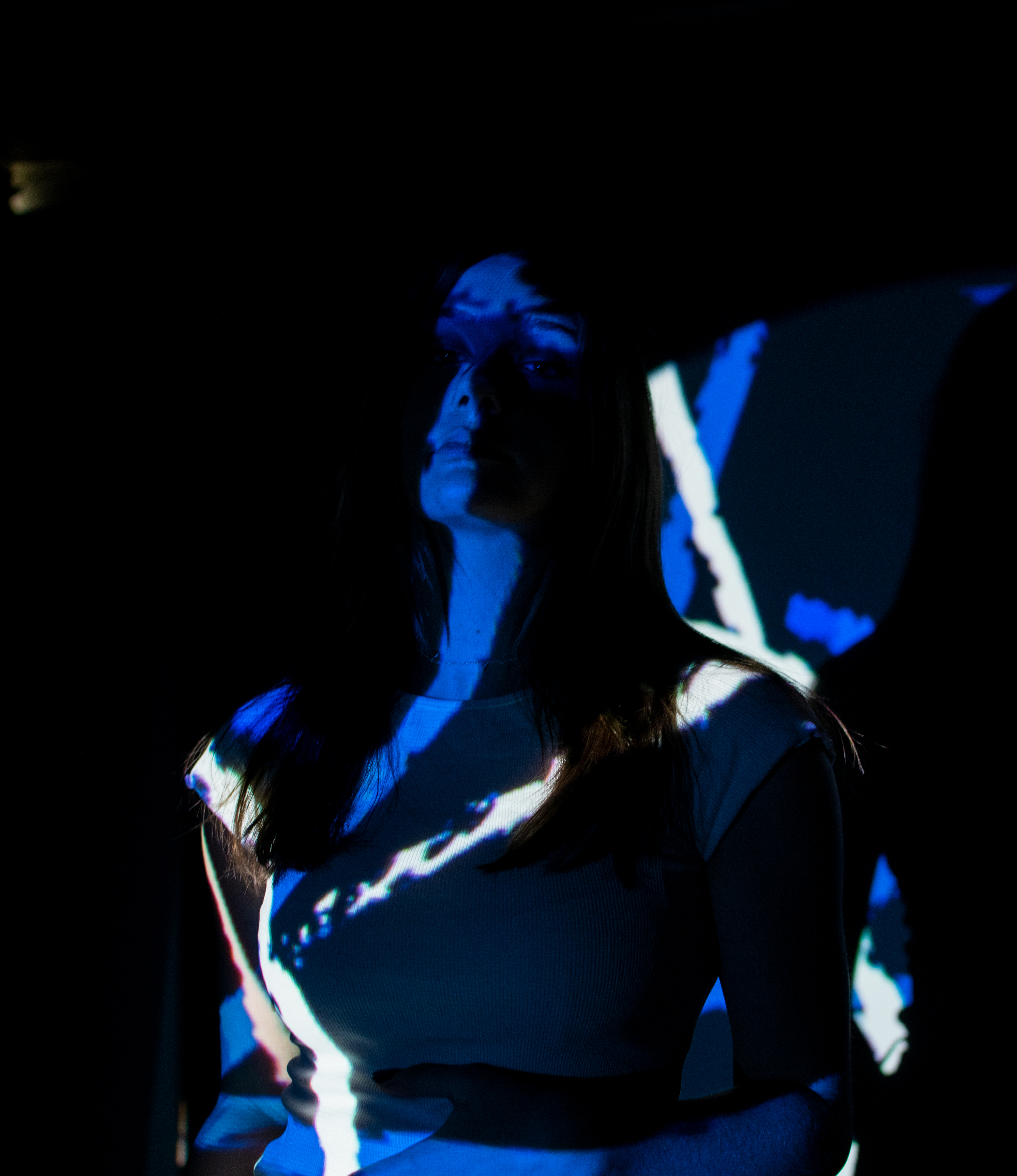Experimental projected portrait 8