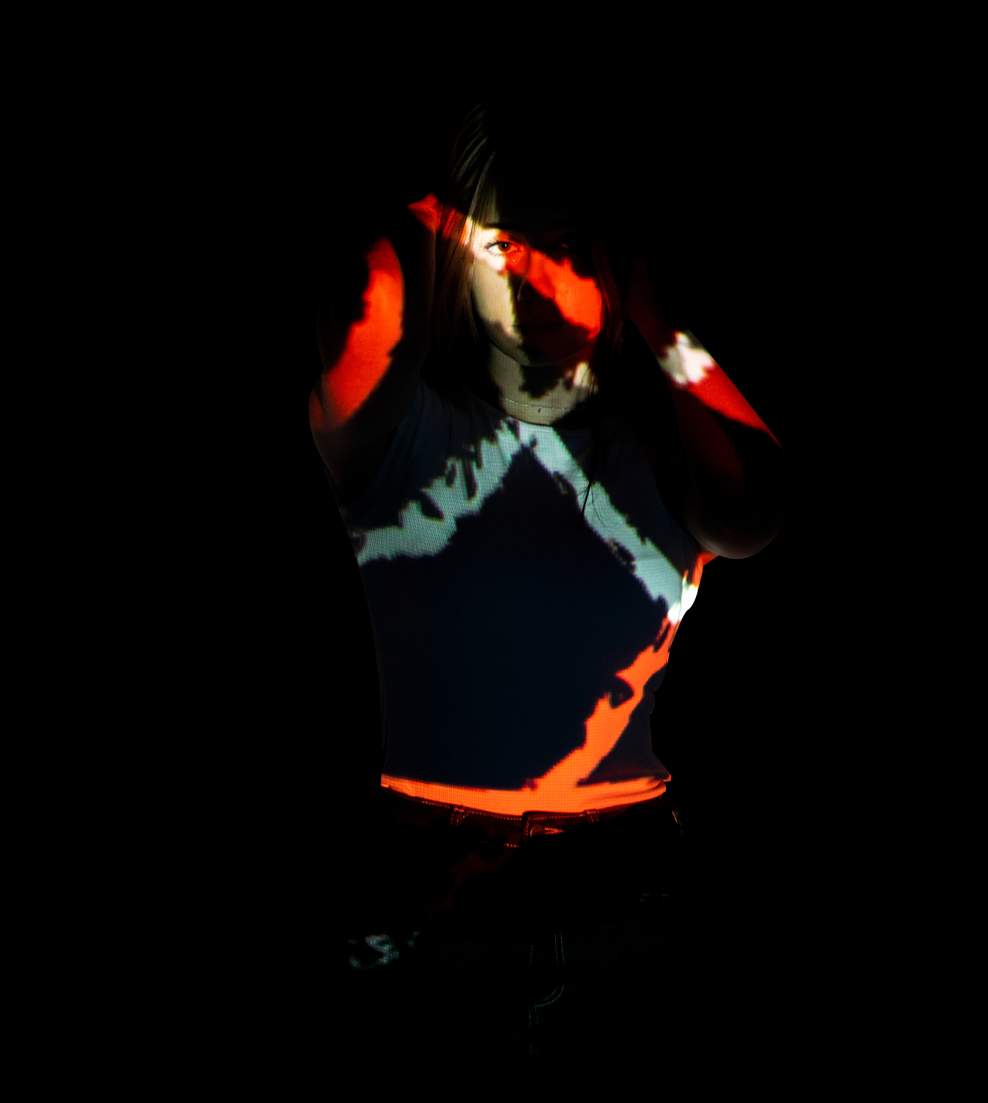 Experimental projected portrait 9